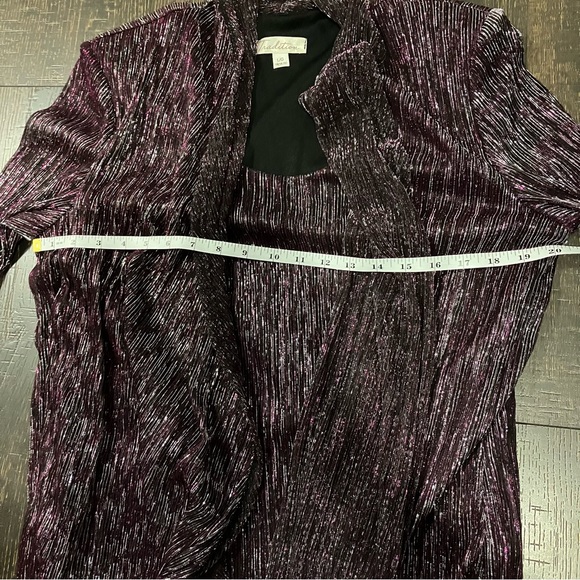 Purple metallic festive & sparkly top - Picture 6 of 10